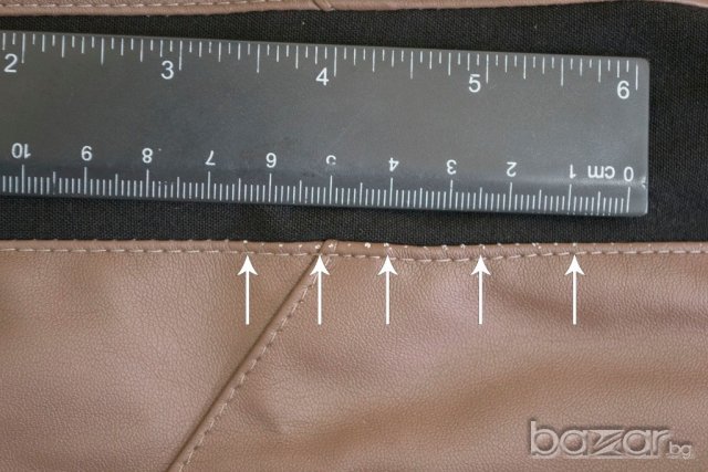 Кафява рокля, имитираща кожа марка Ambigante - XS/S, снимка 5 - Рокли - 21330680