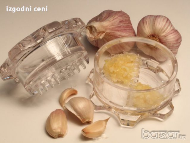 Garlik twister- въртяща се преса за смилане на чесън, маслини и подправки, снимка 4 - Други - 16754377