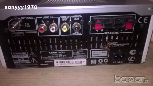 onkyo cd/usb/iphone receiver+тонколои-внос швеицария, снимка 17 - Ресийвъри, усилватели, смесителни пултове - 19125891