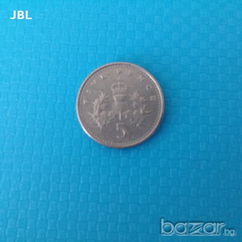 монета 5 pence 2000г Elizabeth 2 пет пенса