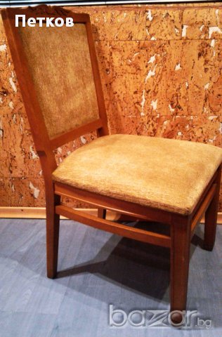 АРТ-Стол от масивен бук с дърворезба - комплект 4 броя, снимка 3 - Столове - 14247787