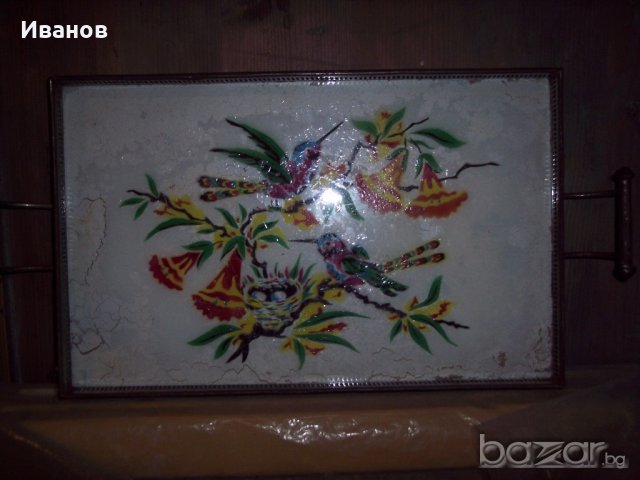 Стара  метална табла за поднос продавам, снимка 4 - Антикварни и старинни предмети - 19170717