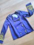 НОВО Тъмно синя връхна дреха ”H&M” 134/140 см, снимка 1 - Детски якета и елеци - 20054763