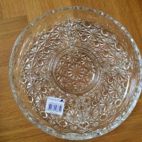 Кристална чиния-салатиера-2 броя, снимка 1 - Чинии - 23079506