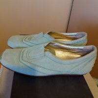 Дам.обувки-"HOGAN"-/ест.велур/-№38 1/2-цвят-мента. Закупени от Италия., снимка 2 - Дамски ежедневни обувки - 22385545