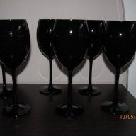 Черни стъклени чаши -всякакви модели, снимка 4 - Декорация за дома - 15761198
