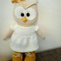 Плетена играчка Бухал, снимка 3 - Кукли - 19581498