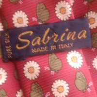  Италианска Вратовръзка Sabrina ,100% коприна,, снимка 1 - Други - 23621939
