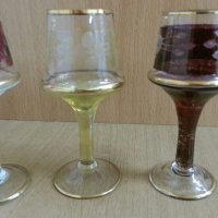 Стари стъклени чашки, снимка 3 - Антикварни и старинни предмети - 25384316