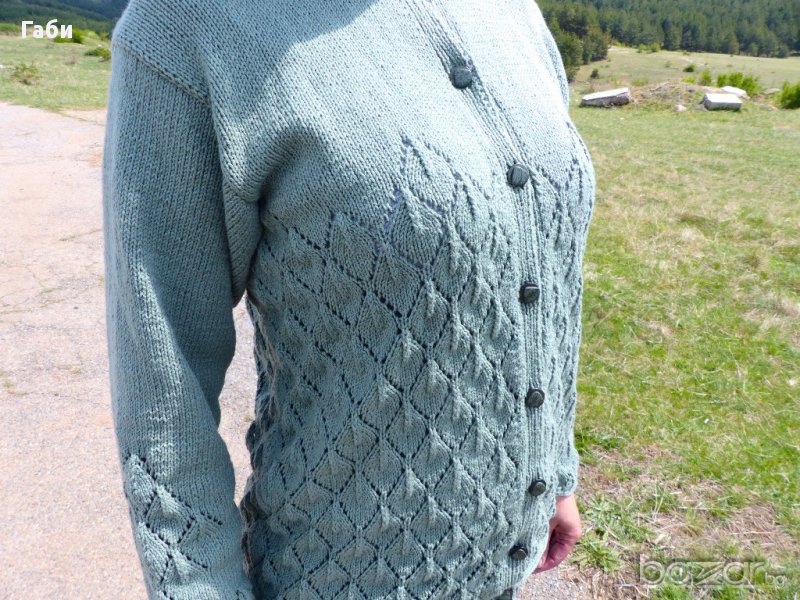 Ръчно плетена памучна жилетка, снимка 1