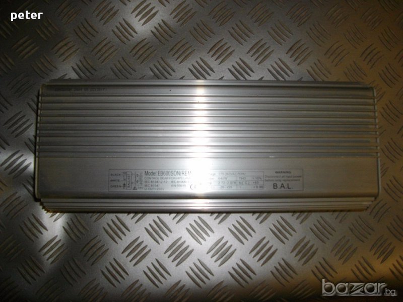 EB600SON  B.A.L, 600 WATT -баласт, снимка 1