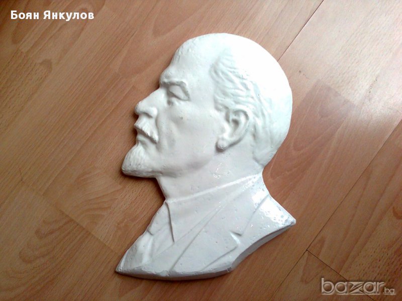 Гипсов портрет на Ленин, снимка 1
