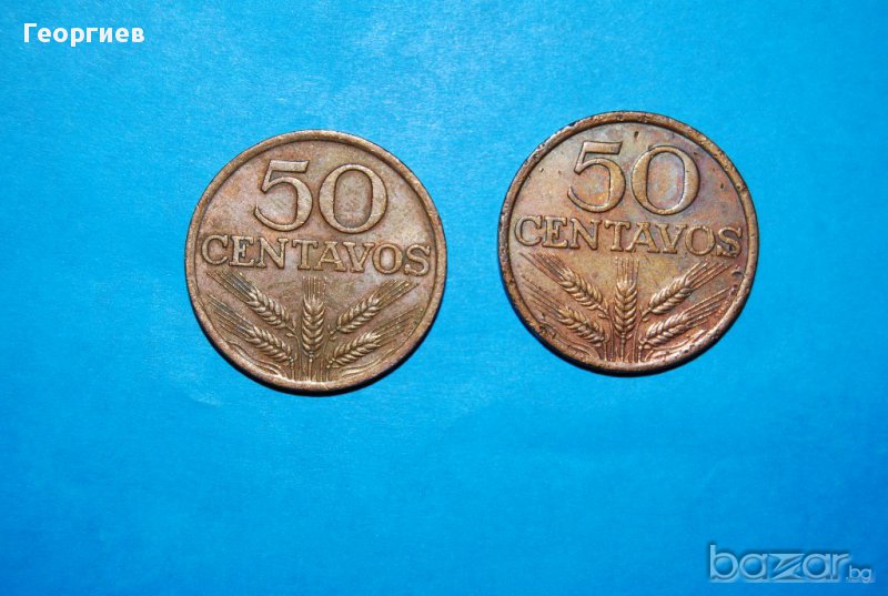 Португалия 50 центавос лот 1974,1973, снимка 1