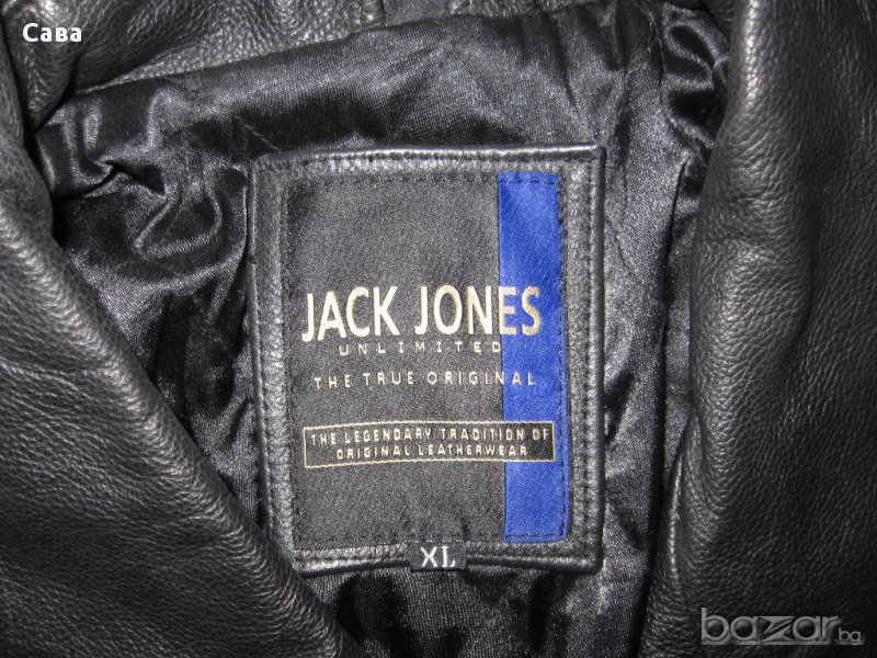 Кожено яке JACK&JONES   мъжко,ХЛ, снимка 1