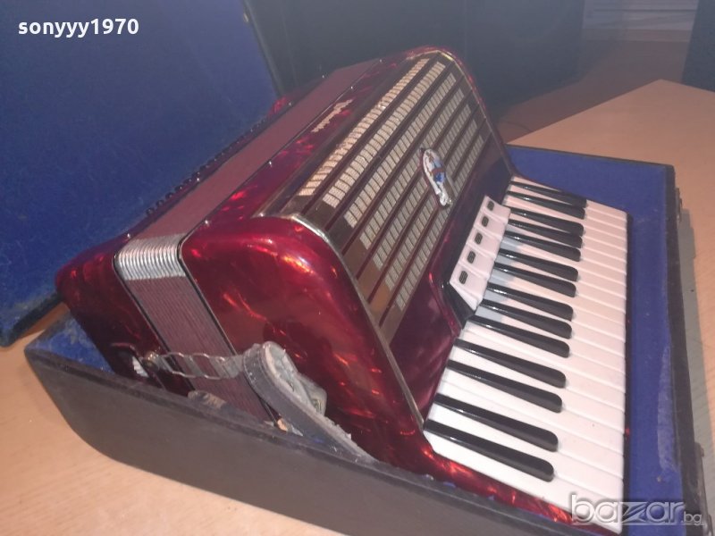 weltmeister-марков акордеон с куфар-50х48х25см-внос швеицария, снимка 1