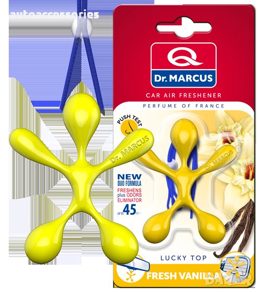 3000050772 Ароматизатор за кола, Lucky Top Dr. Marcus Fresh Vanilla, снимка 1