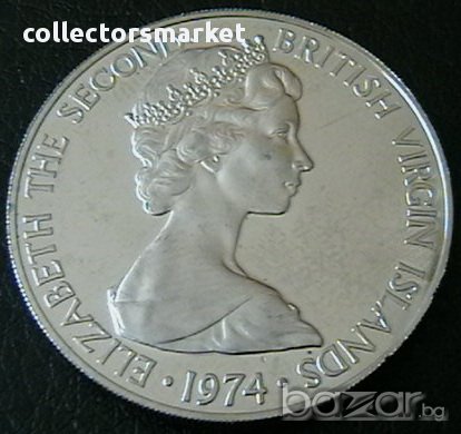 50 цента 1974 PROOF, Британски Вирджински острови, снимка 2 - Нумизматика и бонистика - 15928023