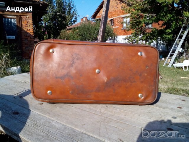 Кожен сак,чанта, снимка 6 - Антикварни и старинни предмети - 19443143