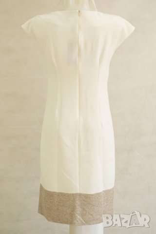 Рокля в екрю и беж марка La`Aurora - EU 36, снимка 4 - Рокли - 22368817