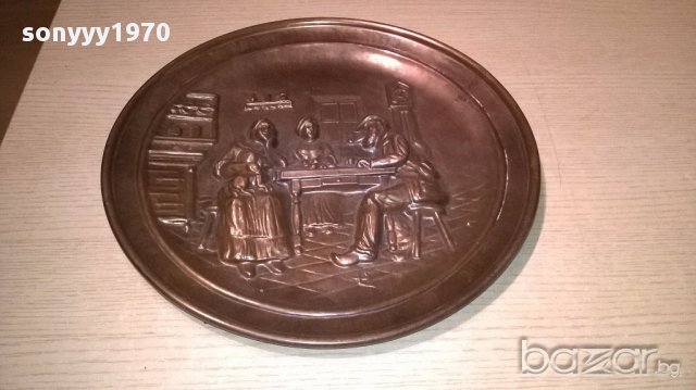 Ретро колекция-чиния/картина за стена 33см-внос швеицария, снимка 3 - Антикварни и старинни предмети - 16751918