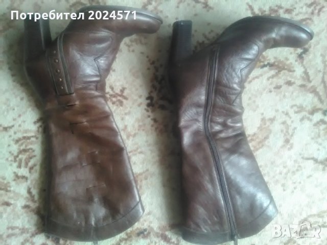 Дамски ботуши от естествена кожа., снимка 3 - Дамски ботуши - 23800681