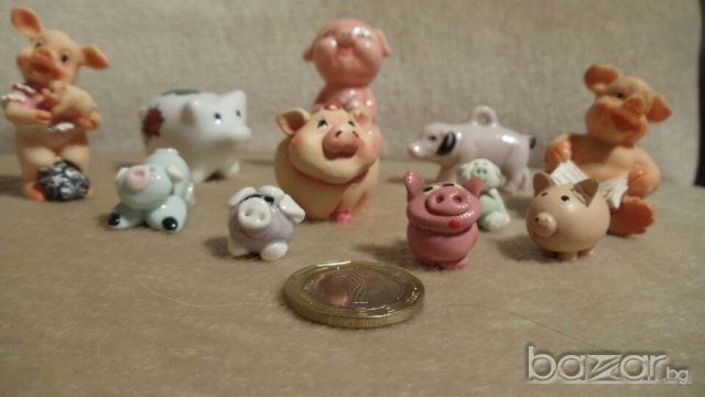 Фигурки миниатюрни прасенца, снимка 2 - Колекции - 19344977