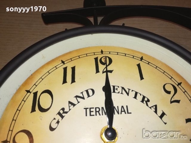 grand central terminal-new york-двоен часовник-внос швеицария, снимка 6 - Колекции - 21178624