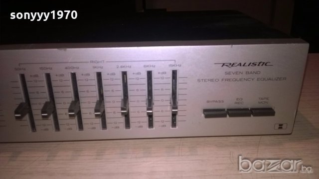 realistic stereo equalizer-внос франция, снимка 10 - Ресийвъри, усилватели, смесителни пултове - 19992291