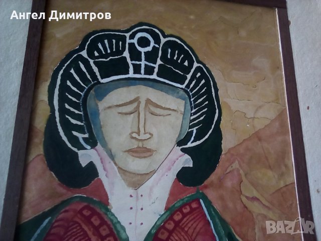 Картина акварел Георги Репнински , снимка 3 - Картини - 25442028