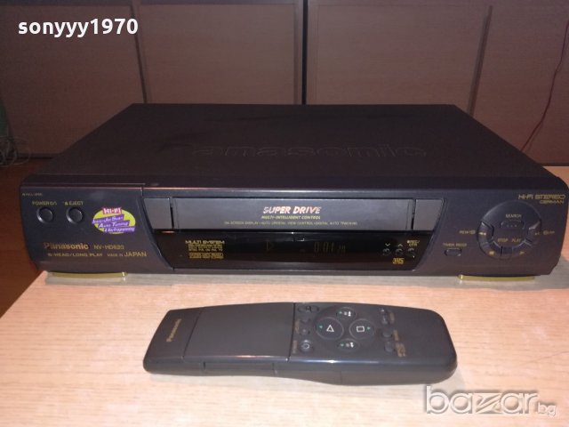 panasonic hifi stereo video 6-head made in japan+remote, снимка 6 - Плейъри, домашно кино, прожектори - 20538735