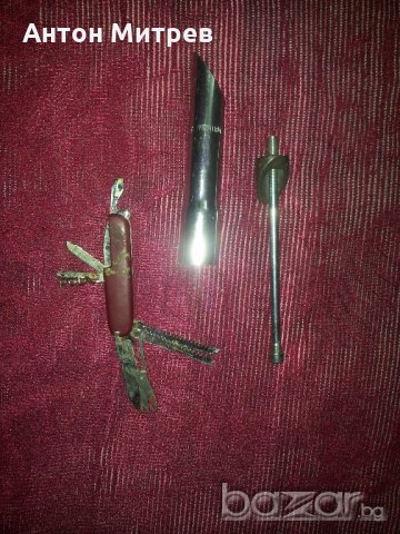 Продавам части от кормило на колело + старо джобно ножче