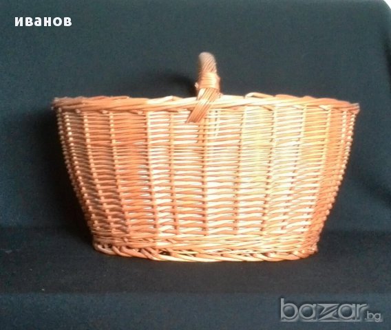 Винтидж голяма кошница, снимка 4 - Антикварни и старинни предмети - 14386475