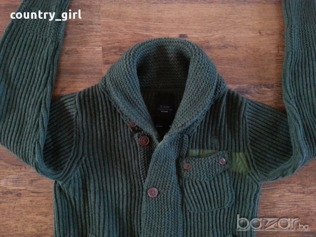 g-star cl noble cardigan knit - уникална мъжка жилетка , снимка 7 - Пуловери - 17420831