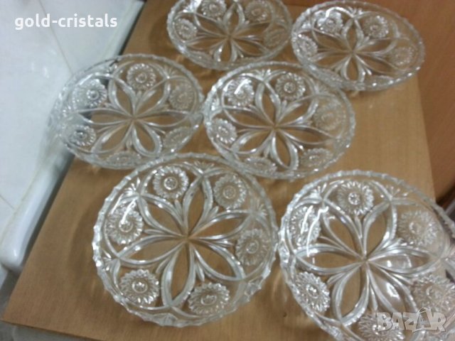 кристални чинии, снимка 2 - Антикварни и старинни предмети - 22287046