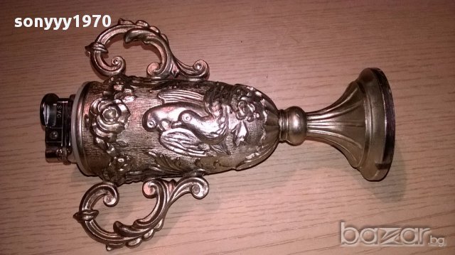 Ретро запалка амфора-19х14х7см-внос швеицария, снимка 9 - Антикварни и старинни предмети - 17015254