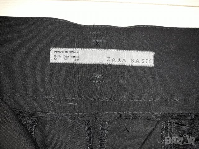Дамски черен панталон марка Zara, снимка 2 - Панталони - 23702795