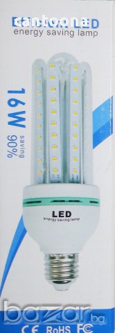 Eнергоспестяващa LED лампа E27 - 16 W , 80 LED диода, снимка 1