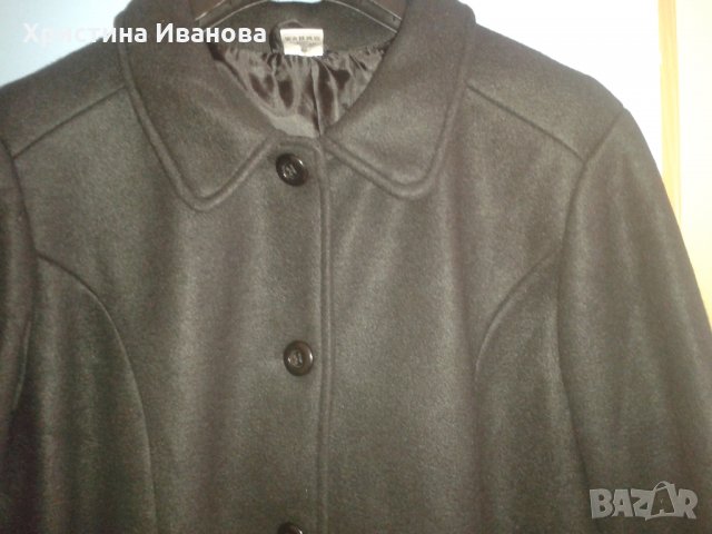 Черно дамско палто, снимка 1 - Палта, манта - 22384362