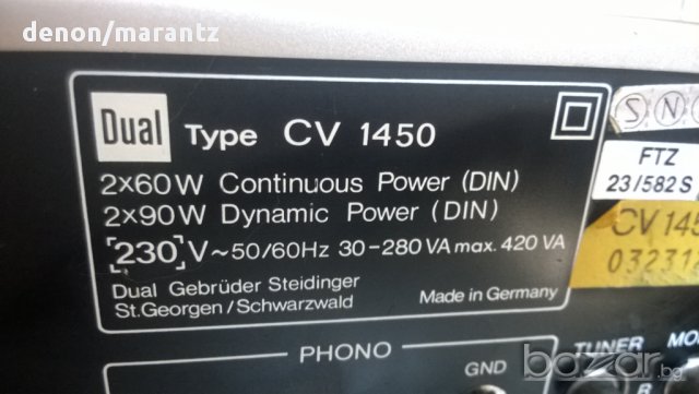 dual cv 1450-2x90w-stereo amplifier-420watts-made in germany-внос швеицария, снимка 15 - Ресийвъри, усилватели, смесителни пултове - 8265165