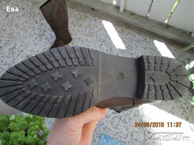 Дамски ботуши от естествена кожа Janyx, тъмнокафяви, номер 39, снимка 5 - Дамски ботуши - 15836921