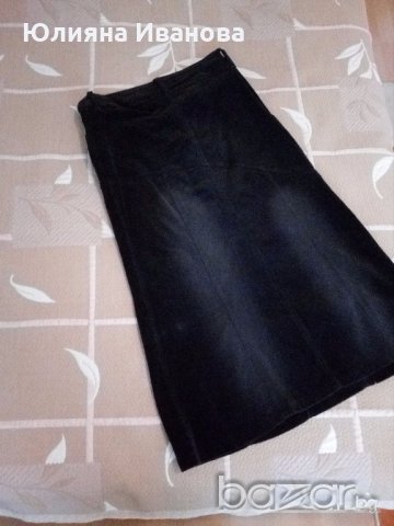 Елегантна джинсова пола, снимка 2 - Поли - 19438986