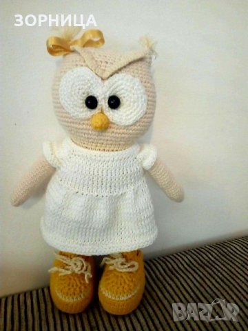 Плетена играчка Бухал, снимка 3 - Кукли - 19581498