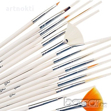 Комплект четки с инструмент за точки, 15 броя  