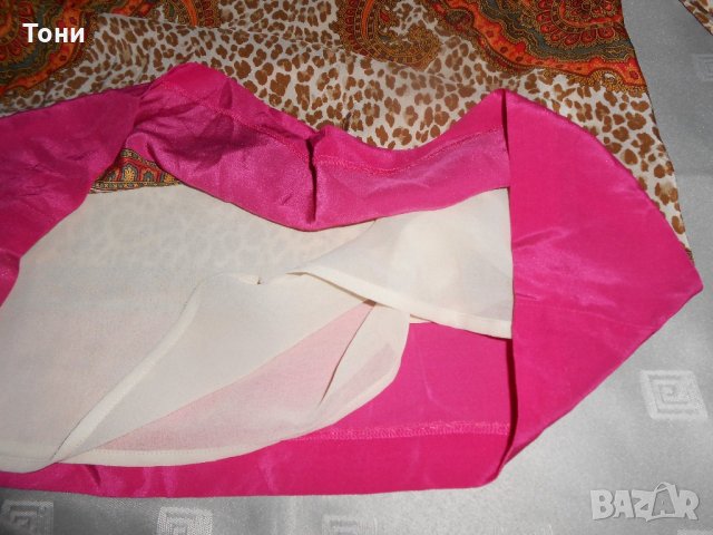 Копринена рокля Juicy Couture - Silk Kasbah Paisley Border , снимка 4 - Рокли - 21969371
