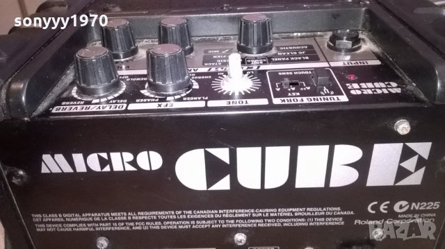 roland micro cube-внос швеция-24х22х16см, снимка 8 - Други - 25179472