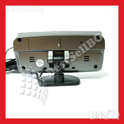 Настолен електронен дигитален светещ часовник термометър вътрешна външна температура час аларма кола, снимка 5 - Други стоки за дома - 24359983