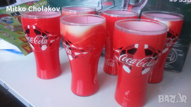 Продавам комплект 6 броя чаши Coca-Cola EURO 2016, снимка 3 - Чаши - 25244074