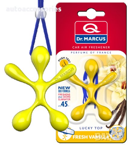 3000050772 Ароматизатор за кола, Lucky Top Dr. Marcus Fresh Vanilla, снимка 1