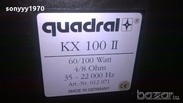 quadral kx100 ll 2x100w-made in germany-внос швеицария, снимка 15 - Тонколони - 19775867