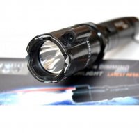 ПРОМО 3в1 Мощен немски електрошок LED фенер червен Лазер шок POLICE , снимка 8 - Оборудване и аксесоари за оръжия - 26001184